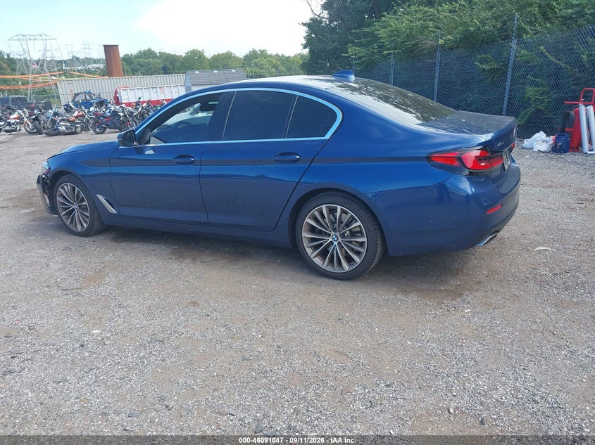2021 BMW 5er VIN WBA73BJ0XMCF34613 IAAI salvage auction — FRONT END, Wait Title, sold $19,950 on 2026-10-16 (photo 3)
