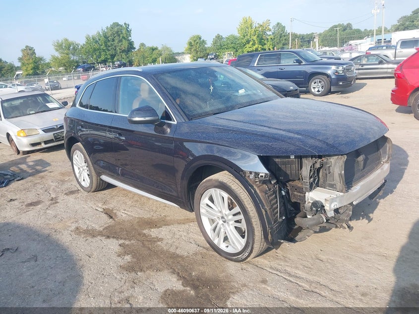2018 Audi Q5 VIN WA1BNAFY4J2216222 — IAAI salvage auction photo