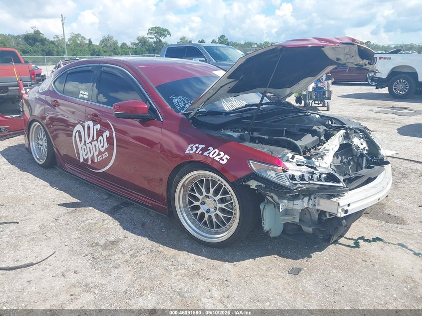 2016 Acura Tlx VIN 19UUB2F30GA011563 IAAI salvage auction — FRONT END, Wait Title, sold $1,050 on 2026-10-09 (photo 1)