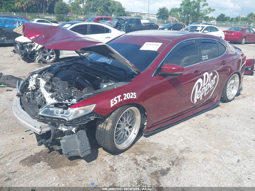 2016 Acura Tlx VIN 19UUB2F30GA011563 IAAI salvage auction — FRONT END, Wait Title, sold $1,050 on 2026-10-09 (photo 2)