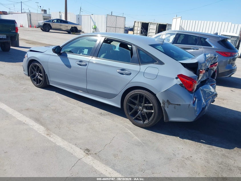 2024 Honda Civic VIN 2HGFE2F57RH584756 IAAI salvage auction — FRONT & REAR, Salvage Title, sold $7,100 on 2026-10-17 (photo 3)