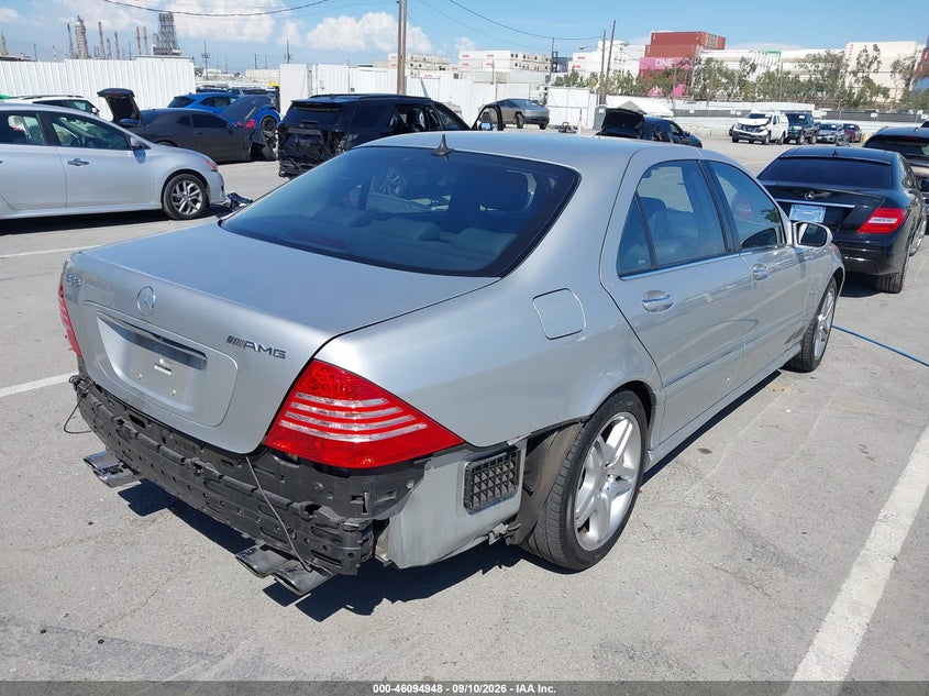 2003 Mercedes-benz S class VIN WDBNG74J83A345447 IAAI salvage auction — REAR END, Salvage (California), sold $9,600 on 2026-10-12 (photo 4)