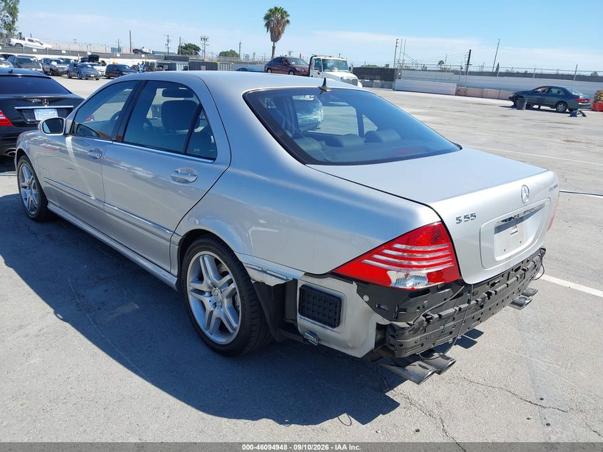 2003 Mercedes-benz S class VIN WDBNG74J83A345447 IAAI salvage auction — REAR END, Salvage (California), sold $9,600 on 2026-10-12 (photo 6)
