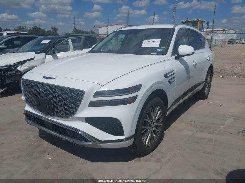 2026 Genesis Gv80 VIN KMUHFESB8TU348815 IAAI salvage auction — ENGINE DAMAGE, Enterprise Vehicles Clear Only (Texas), sold $31,000 on 2026-09-15 (photo 2)