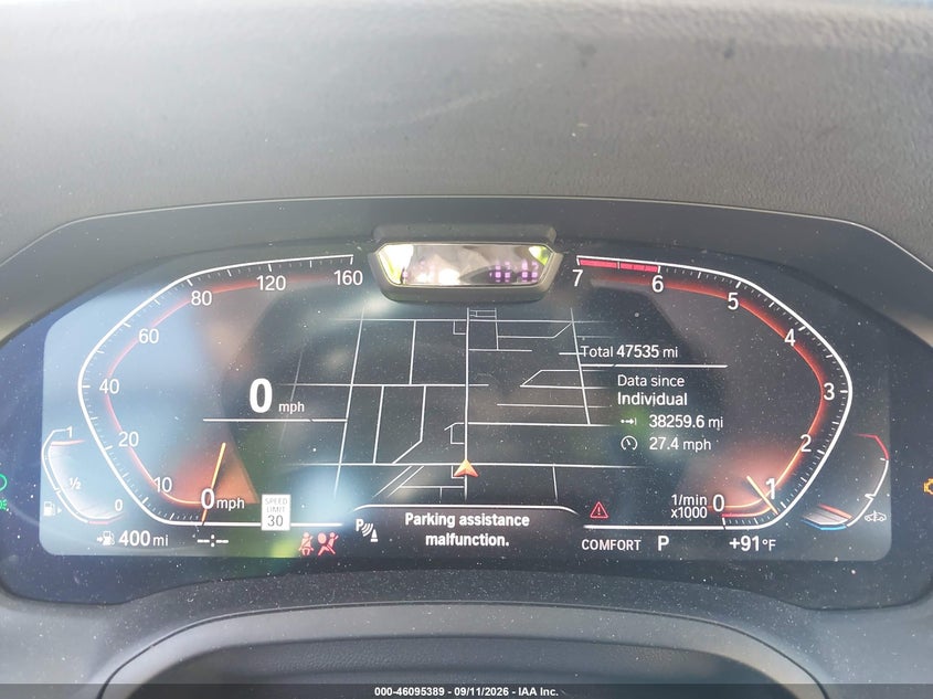 2019 BMW 3er VIN WBA5R1C59KAK12026 IAAI salvage auction — FRONT END, Wait Title, sold $9,400 on 2026-10-17 (photo 7)