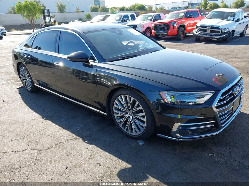 2019 Audi A8 VIN WAU8DAF86KN011887 IAAI salvage auction — MECHANICAL, Wait Title, sold $9,000 on 2026-09-25 (photo 1)