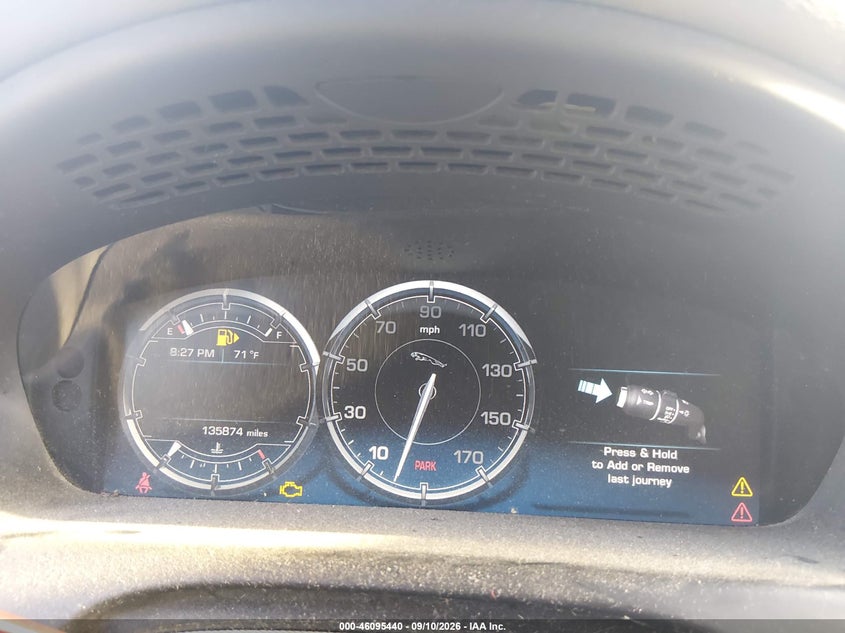 2011 Jaguar Xj series VIN SAJWA2GB2BLV02635 IAAI salvage auction — NORMAL WEAR, Clear (Tennessee), sold $1,275 on 2026-09-19 (photo 7)