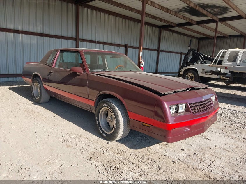1987 Chevrolet Monte carlo VIN 1G1GZ11G3HP111384 — IAAI salvage auction photo