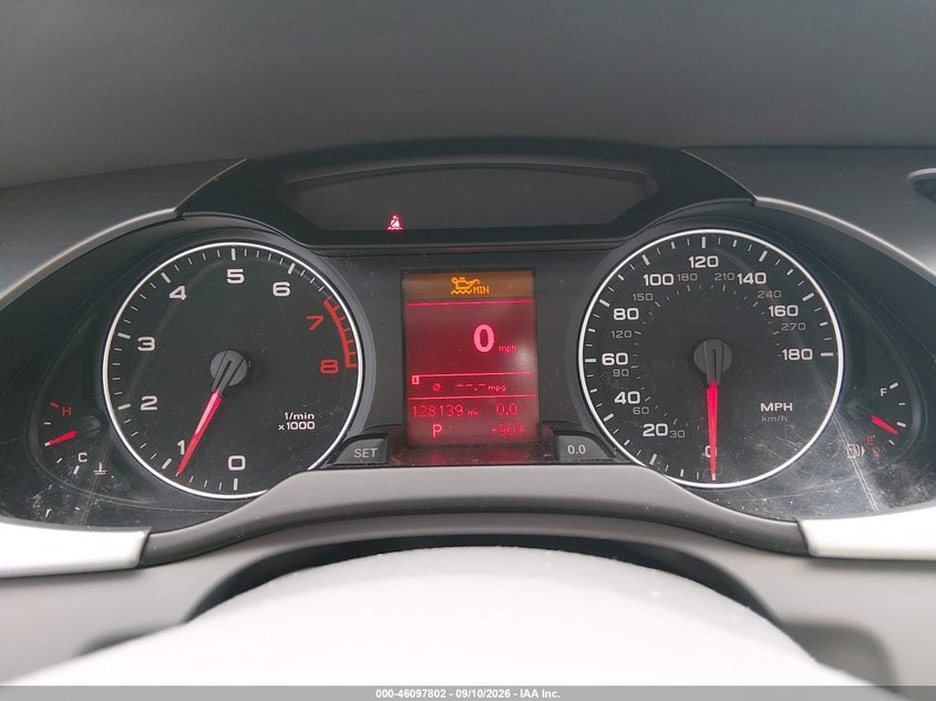 2009 Audi A4 VIN WAUGF78K19A190813 IAAI salvage auction — NORMAL WEAR, Salvage (Texas), sold $425 on 2026-10-08 (photo 7)