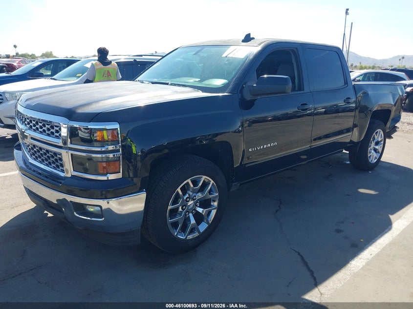 2015 Chevrolet Silverado VIN 3GCPCREC3FG410843 IAAI salvage auction — LEFT REAR, Wait Title, sold $5,600 on 2026-10-07 (photo 2)