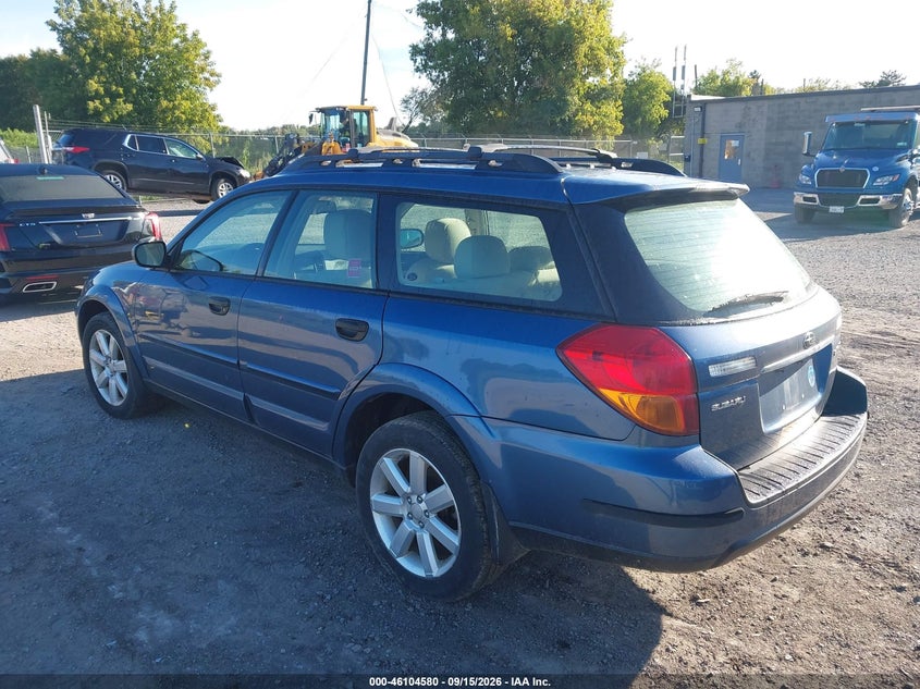 2007 Subaru Outback VIN 4S4BP61C477316935 IAAI salvage auction — NORMAL WEAR, Clear (New York), sold $400 on 2026-10-09 (photo 3)