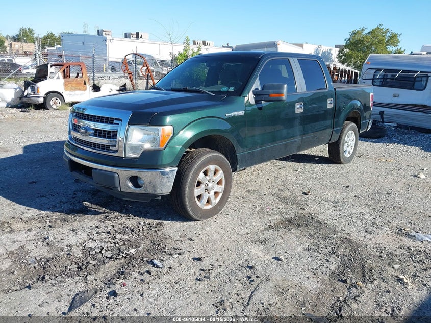 2013 Ford F-150 VIN 1FTFW1EFXDFA36552 IAAI salvage auction — NORMAL WEAR, Clear (Pennsylvania), sold $1,250 on 2026-10-09 (photo 2)