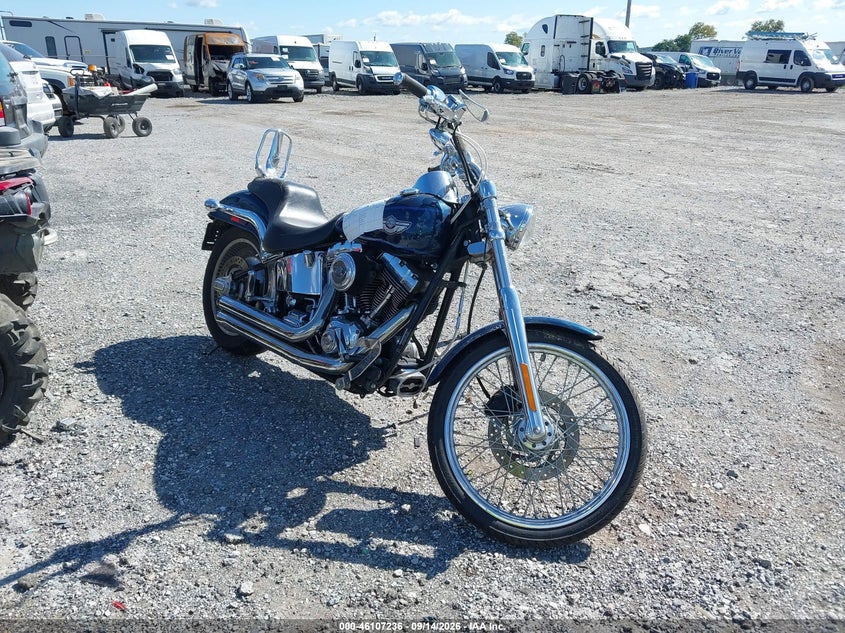2003 Harley-Davidson softail VIN 1HD1JBB193Y108186 IAAI salvage auction — All Over, Salvage, sold $1,300 on 2026-10-14 (photo 1)