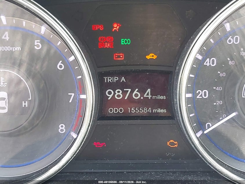 2011 Hyundai Sonata VIN 5NPEC4AC2BH264842 IAAI salvage auction — NORMAL WEAR, Clear - Dealer Only (California), sold $275 on 2026-09-29 (photo 7)