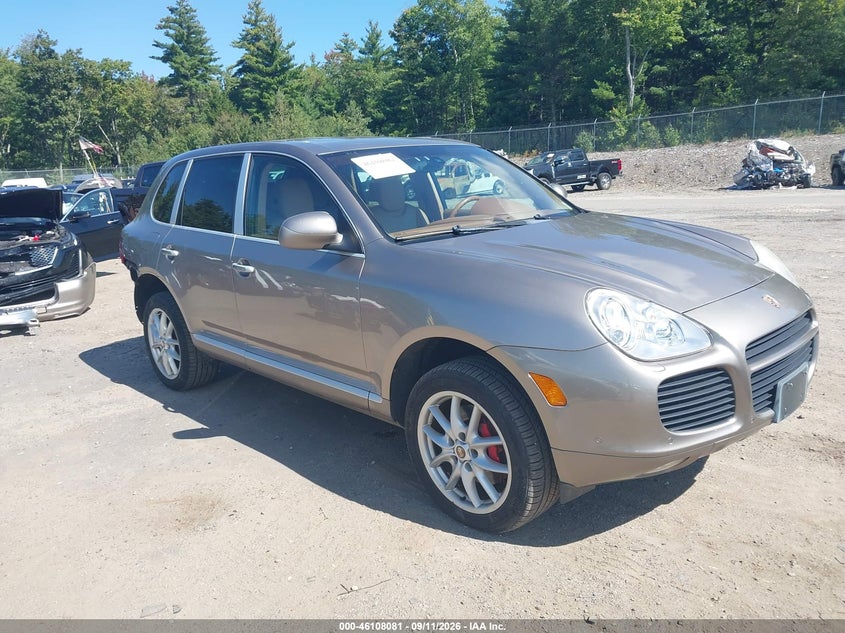 2004 Porsche Cayenne VIN WP1AC29P14LA93718 IAAI salvage auction — REAR END, Clear (New York), sold $825 on 2026-09-25 (photo 1)