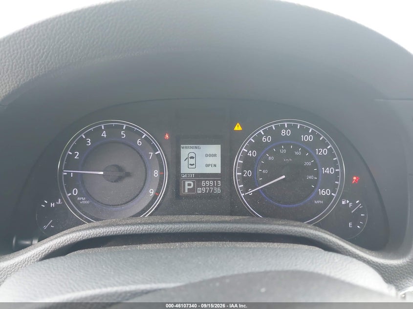 2013 Infiniti G VIN JN1CV6EK4DM921845 IAAI salvage auction — FRONT END, Salvage (South Carolina), sold $5,700 on 2026-09-30 (photo 7)