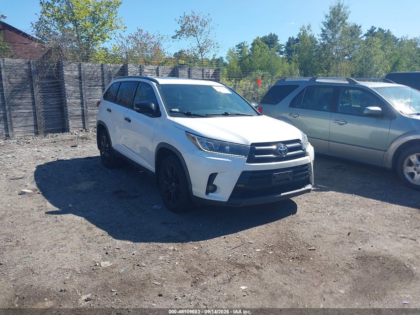2019 Toyota Highlander VIN 5TDJZRFH8KS981996 — IAAI salvage auction photo