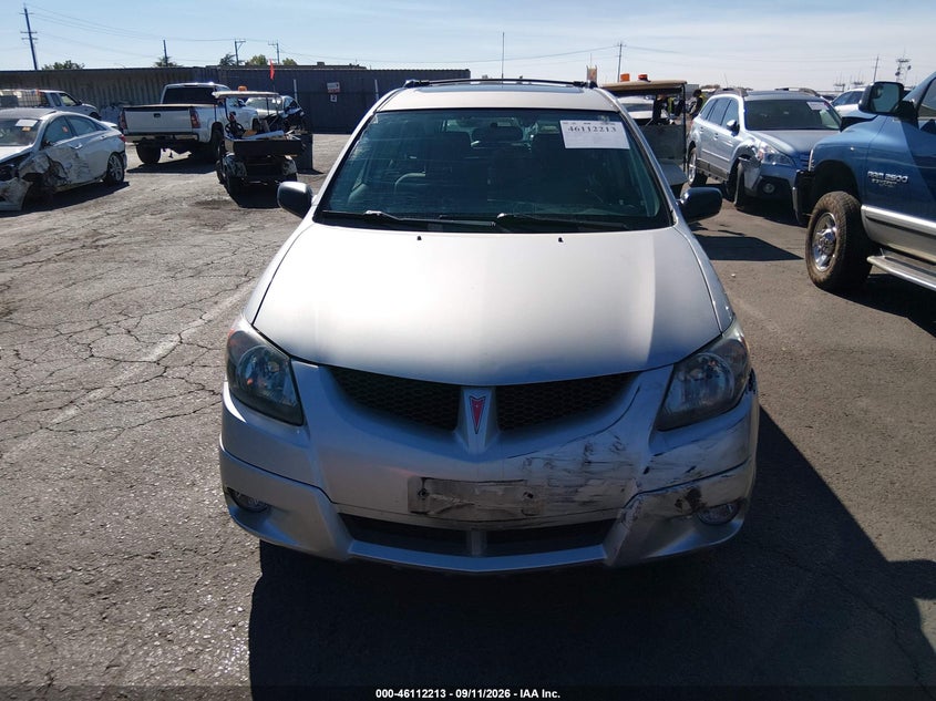 2004 Pontiac Vibe VIN 5Y2SL62824Z431981 IAAI salvage auction — FRONT END, Salvage (California), sold $825 on 2026-10-12 (photo 6)