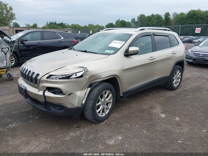 2014 Jeep Cherokee VIN 1C4PJMCB3EW244259 IAAI salvage auction — LEFT FRONT, Mv-907A (New York), sold $25 on 2026-10-07 (photo 2)