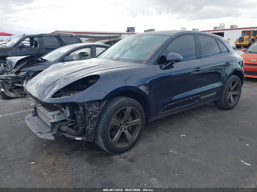 2022 Porsche Macan VIN WP1AA2A56NLB05282 IAAI salvage auction — FRONT END, Salvage (Nevada), sold $20,200 on 2026-10-11 (photo 2)