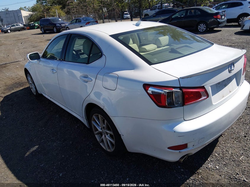 2012 Lexus IS VIN JTHCF5C24C5057247 IAAI salvage auction — Normal Wear & Tear, Clear, sold $2,125 on 2026-10-19 (photo 3)