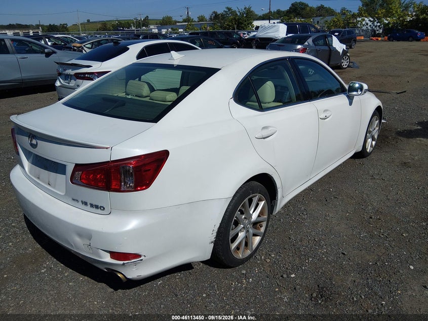 2012 Lexus IS VIN JTHCF5C24C5057247 IAAI salvage auction — Normal Wear & Tear, Clear, sold $2,125 on 2026-10-19 (photo 4)