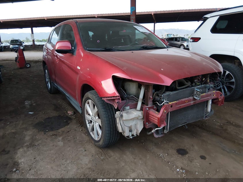 2014 Mitsubishi Outlander VIN 4A4AP3AU5EE006205 IAAI salvage auction — FRONT END, Salvage (Arizona), sold $25 on 2026-10-10 (photo 1)