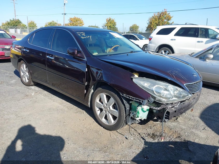 2005 Lexus Es 330 VIN JTHBA30G055059658 IAAI salvage auction — FRONT END, Salvage (California), sold $550 on 2026-10-08 (photo 1)