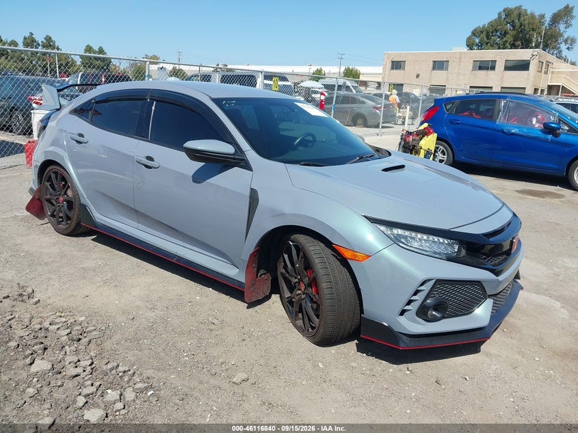2019 Honda Civic type r VIN SHHFK8G72KU204789 IAAI salvage auction — LEFT FRONT, Salvage (California), sold $18,650 on 2026-09-28 (photo 1)
