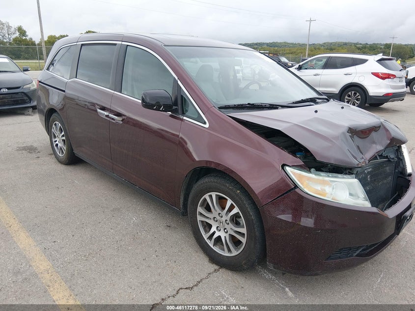 2012 Honda Odyssey VIN 5FNRL5H60CB028097 IAAI salvage auction — NORMAL WEAR, Clear (Missouri), sold $25 on 2026-10-13 (photo 1)
