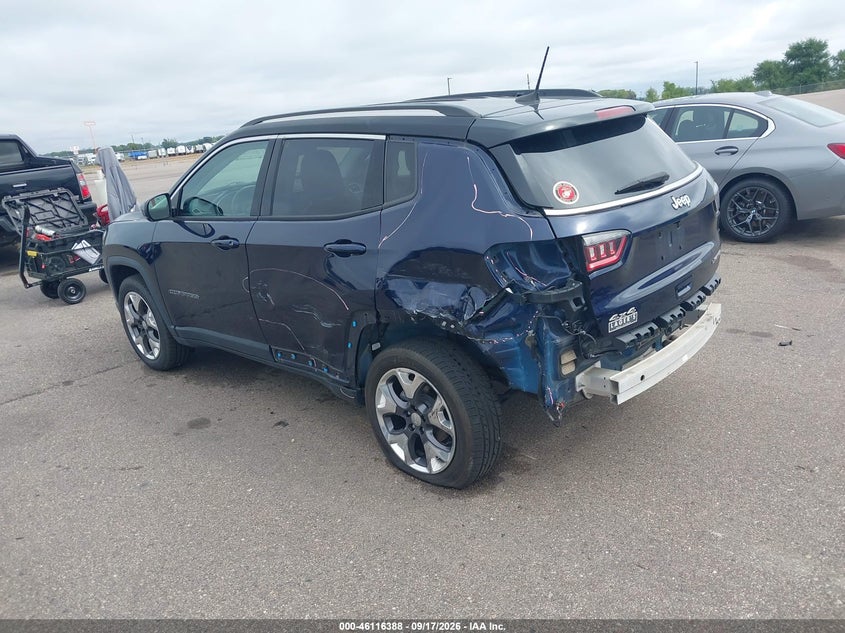 2019 Jeep Compass VIN 3C4NJDCB3KT695295 IAAI salvage auction — Left Side, Salvage, sold $5,500 on 2026-10-19 (photo 3)