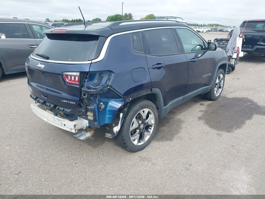 2019 Jeep Compass VIN 3C4NJDCB3KT695295 IAAI salvage auction — Left Side, Salvage, sold $5,500 on 2026-10-19 (photo 4)