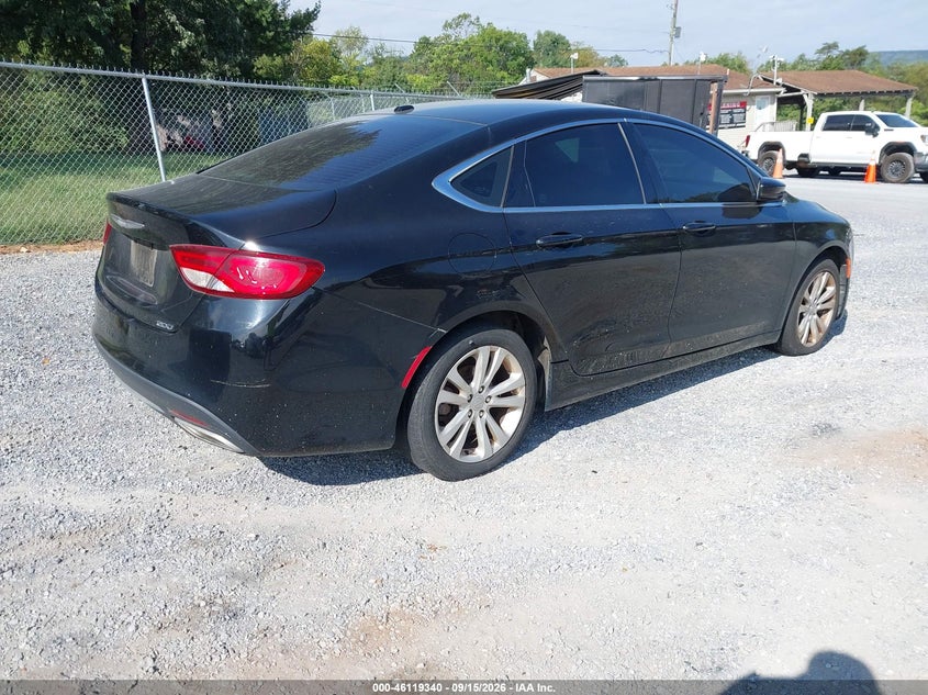 2015 Chrysler 200 VIN 1C3CCCAG5FN758806 IAAI salvage auction — NORMAL WEAR, Salvage Title, sold $600 on 2026-10-02 (photo 4)