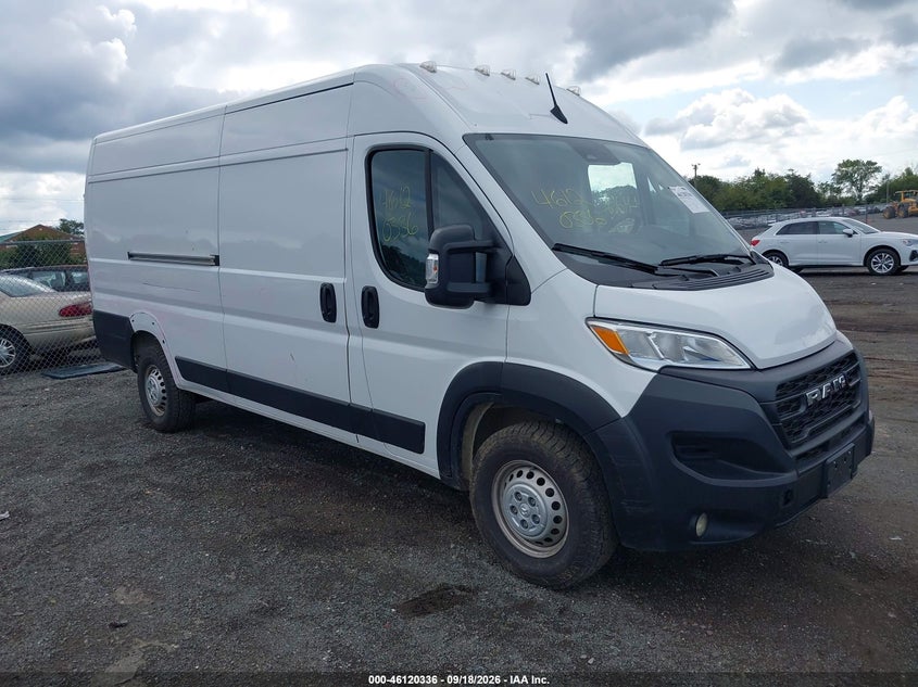 2025 Ram Promaster city VIN 3C6MRVJG7SE504854 IAAI salvage auction — LEFT & RIGHT, Enterprise Vehicles Clear Only (Virginia), sold $22,000 on 2026-09-23 (photo 1)