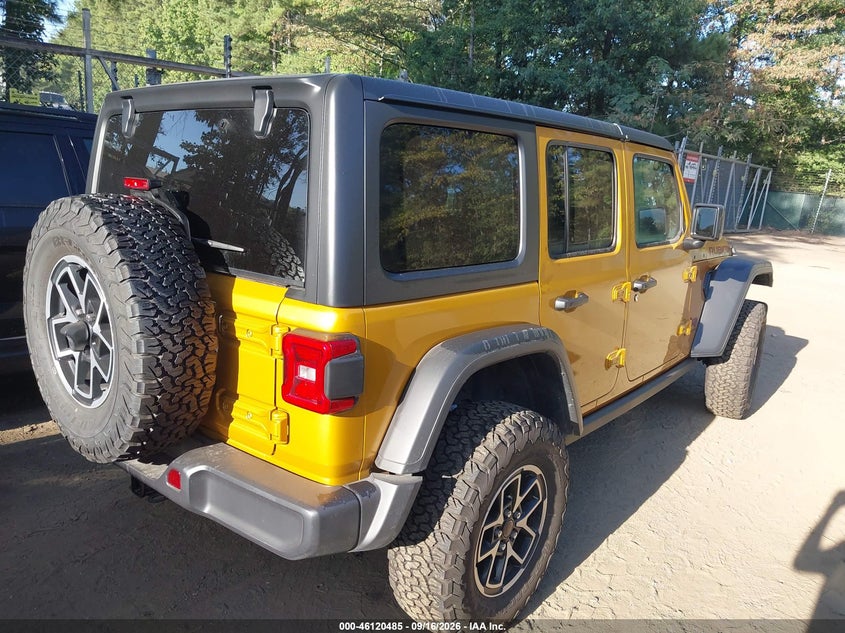 2026 Jeep Wrangler / VIN 1C4PJXFG4TW298188 IAAI salvage auction — LEFT SIDE, Enterprise Vehicles Clear Only (New York), sold $28,250 on 2026-09-24 (photo 4)