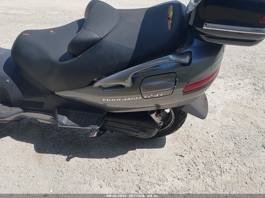 2008 Suzuki An650 VIN JS1CP51B182100270 IAAI salvage auction — FRONT END, Salvage (California), sold $250 on 2026-10-07 (photo 9)