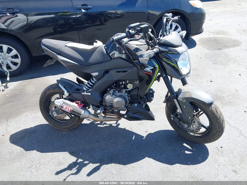 2018 Kawasaki VIN JKABRRJ13JDA13844 IAAI salvage auction — THEFT, Wait Title, sold $525 on 2026-10-02 (photo 1)