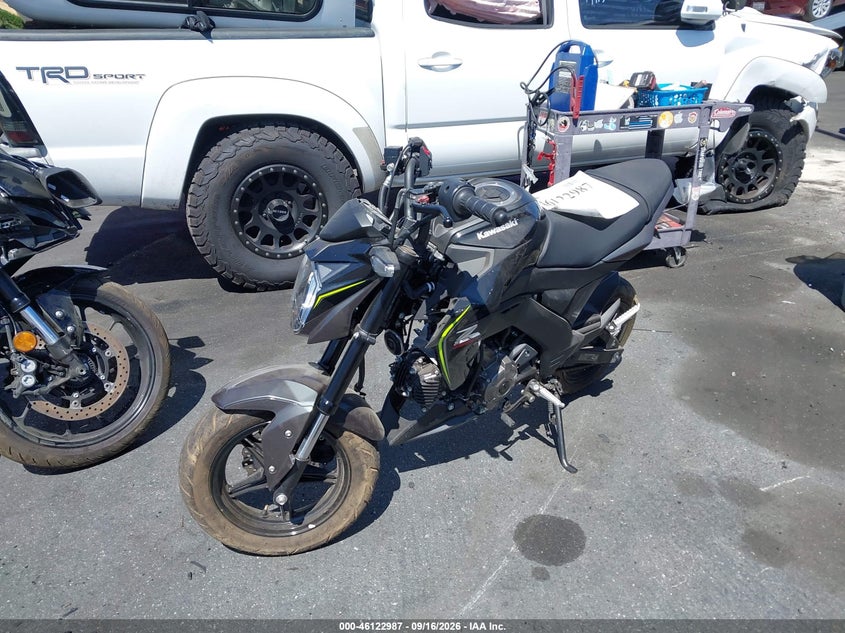 2018 Kawasaki VIN JKABRRJ13JDA13844 IAAI salvage auction — THEFT, Wait Title, sold $525 on 2026-10-02 (photo 2)
