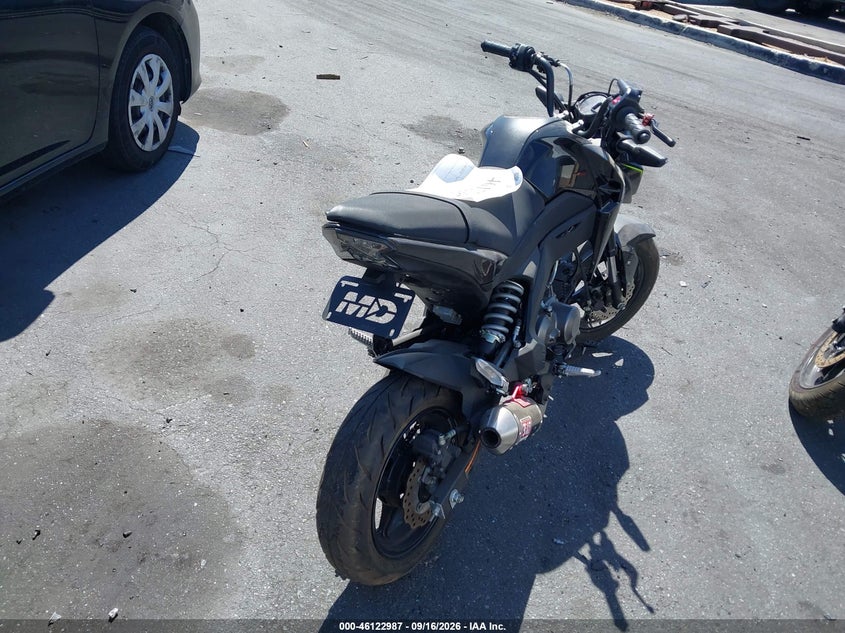 2018 Kawasaki VIN JKABRRJ13JDA13844 IAAI salvage auction — THEFT, Wait Title, sold $525 on 2026-10-02 (photo 4)