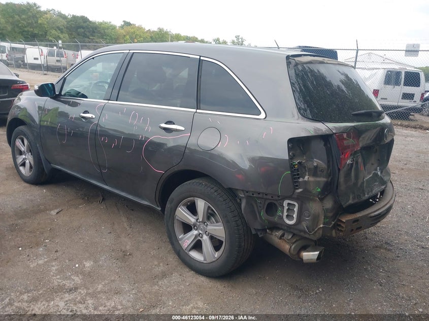 2011 Acura Mdx VIN 2HNYD2H26BH525033 IAAI salvage auction — REAR END, Salvage - Greater Than 75% (Maryland), sold $825 on 2026-10-13 (photo 3)