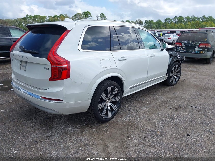 2022 Volvo Xc90 VIN YV4A22PL7N1826031 IAAI salvage auction — FRONT END, Certificate Of Destruction (Florida), sold $6,000 on 2026-10-07 (photo 4)