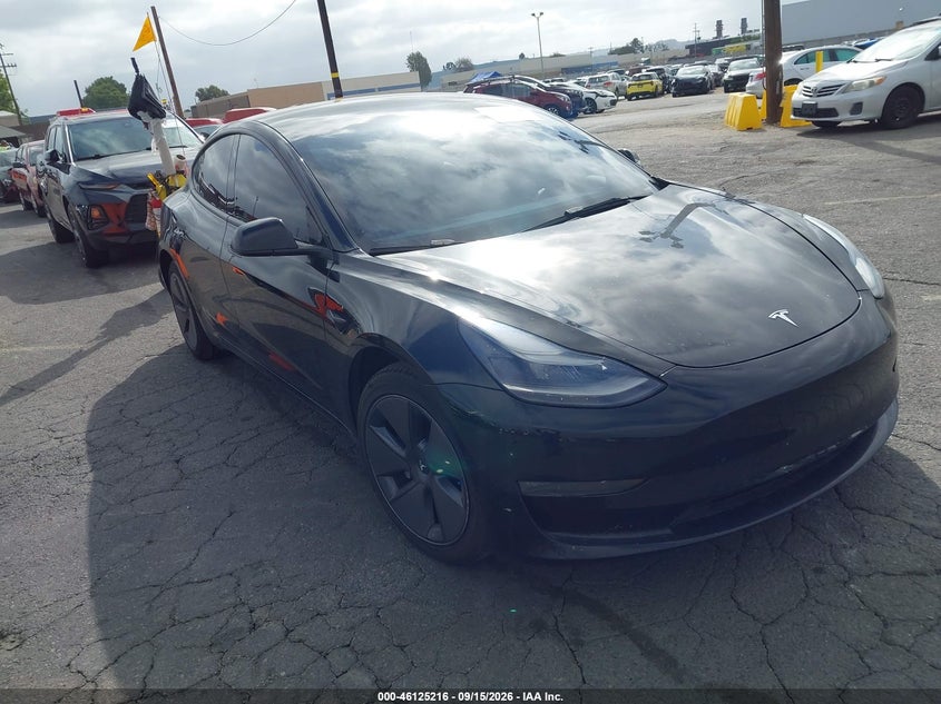 2022 Tesla Model 3 VIN 5YJ3E1EBXNF206613 — IAAI salvage auction photo
