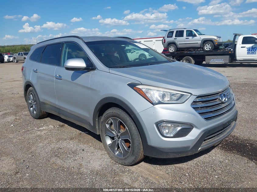 2016 Hyundai Santa fe VIN KM8SMDHF0GU143784 IAAI salvage auction — NORMAL WEAR, Salvage Title, sold $1,300 on 2026-10-03 (photo 1)