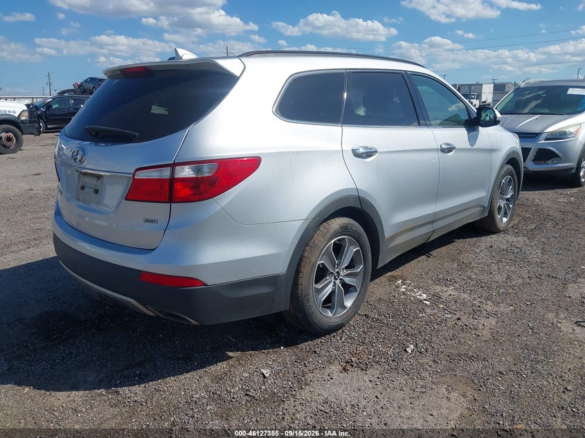2016 Hyundai Santa fe VIN KM8SMDHF0GU143784 IAAI salvage auction — NORMAL WEAR, Salvage Title, sold $1,300 on 2026-10-03 (photo 4)