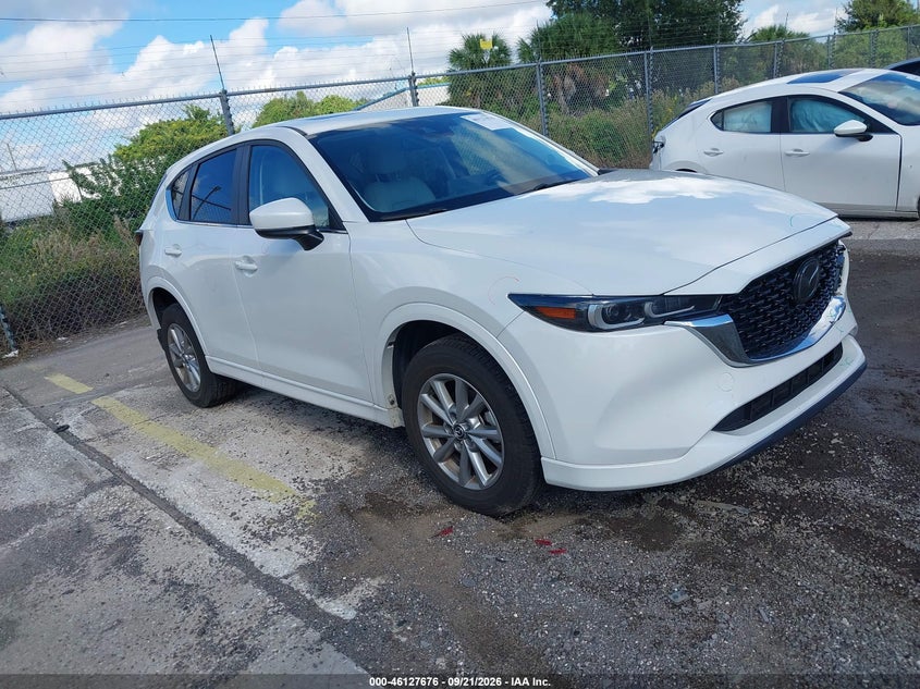 2025 Mazda Cx-5 VIN JM3KFBCLXS0553239 IAAI salvage auction — REAR END, Salvage Title, sold $8,400 on 2026-10-05 (photo 1)