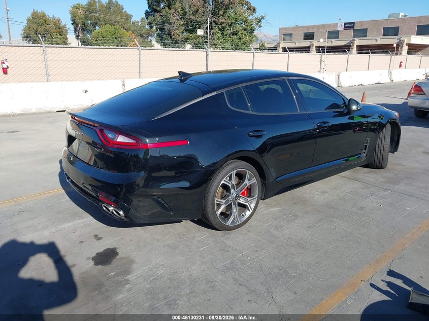 2021 Kia Stinger VIN KNAE35LCXM6092220 IAAI salvage auction — LEFT FRONT, Wait Title, sold $0 on 2026-10-11 (photo 4)