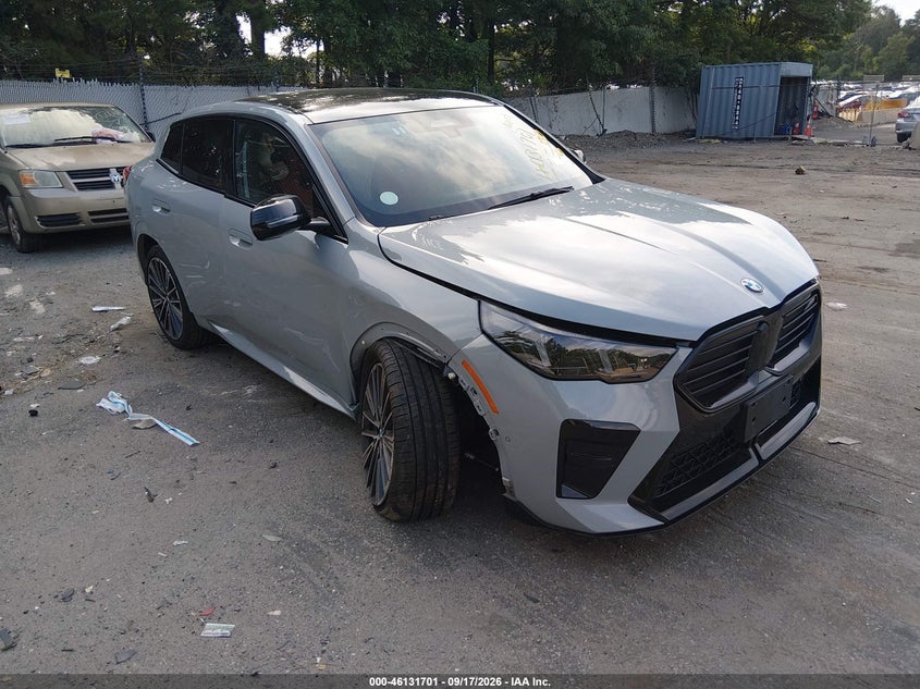 2026 BMW X2 VIN WBX83GM09T5673571 IAAI salvage auction — RIGHT FRONT, Clear (New York), sold $23,150 on 2026-09-29 (photo 1)