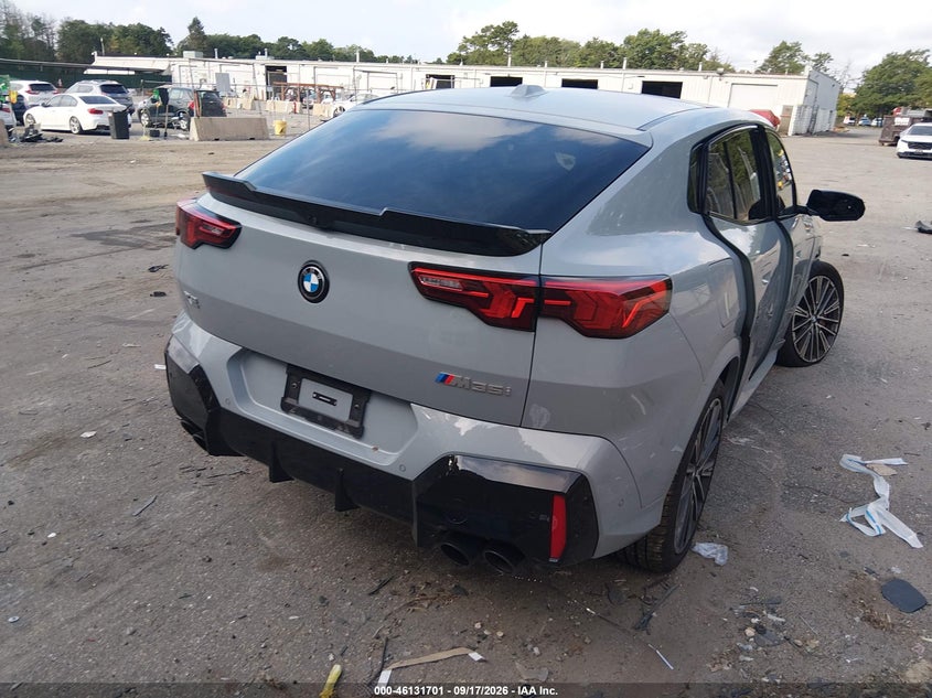 2026 BMW X2 VIN WBX83GM09T5673571 IAAI salvage auction — RIGHT FRONT, Clear (New York), sold $23,150 on 2026-09-29 (photo 4)