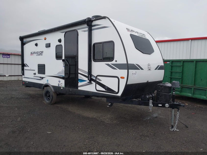 2023 Forest river Surveyor VIN 4X4TSVU13PL046352 IAAI salvage auction — UNKNOWN, Bill Of Sale (Washington), sold $7,600 on 2026-10-21 (photo 1)