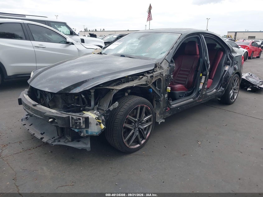 2017 Lexus Is VIN JTHBA1D24H5044796 IAAI salvage auction — SIDE, Salvage Title, sold $3,850 on 2026-10-24 (photo 2)